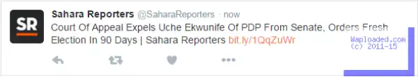 Court Of Appeal Nullifies The Election Of Senator Uche Ekwunife Of The PDP